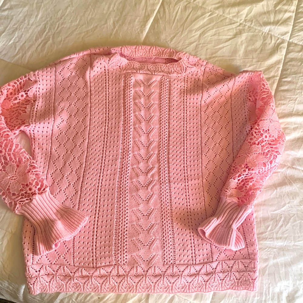 Pink sweater size small